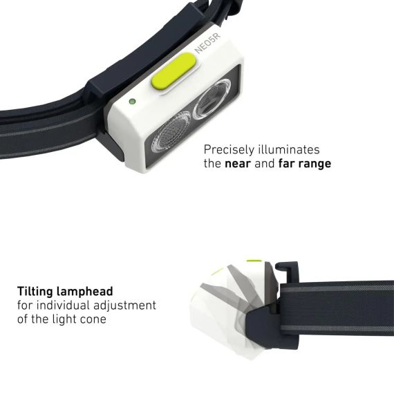 Налобный фонарь LEDLENSER NEO 5R White заряжаемый Фонарь налобный Фонарь Аккумуляторный налобный фонарь | Зображення 1