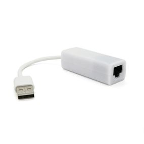 Контролер USB 2.0 to Ethernet - Мережевий адаптер 10 / 100Mbps з проводом, White