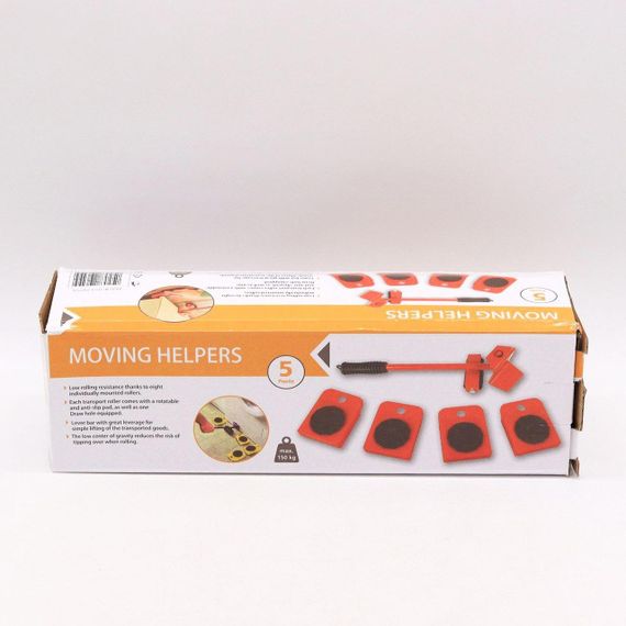 Набір для переміщення меблів 5в1, до 150 кг, MOVING HELPERS / Переносний підйомник для легкого траспортування / Домашній домкрат | Зображення 9