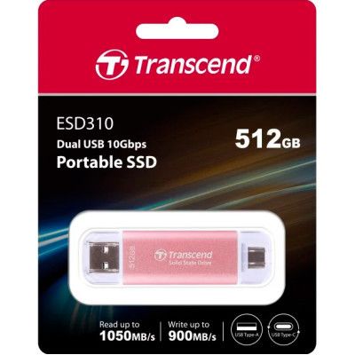 Накопитель SSD USB 3.2 512GB Transcend (TS512GESD310P) | Зображення 2