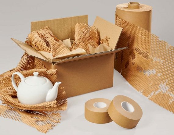 Крафт-бумага PaperPack Honeycomb, рулон - 28 см х 100 м | Зображення 2