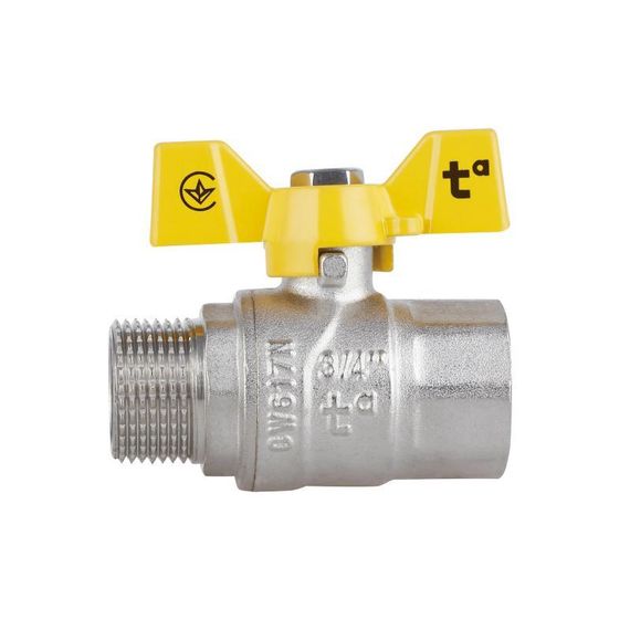 Кран кульовий Thermo Alliance Forte 3/4" ВЗ для газу (метелик) SF607G20 | Зображення 3