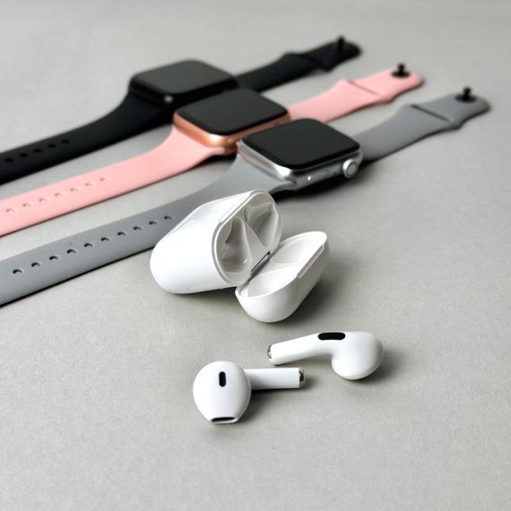 Комплект Infinity - Smart Watch 8 / Навушники Pro 4 / 2 ремінці (Білий) | Зображення 5