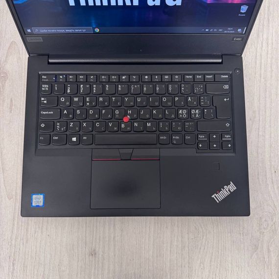 Ноутбук Lenovo ThinkPad E480 / 14" (1920x1080) IPS / Intel Core i5-8250U (4 (8) ядра по 1.6 - 3.4 GHz) / 8 GB DDR4 / 256 GB SSD NVMe / Intel UHD Graphics 620 / WebCam б/в | Зображення 7