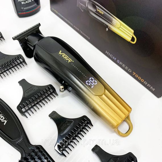 Набір для стрижки з зарядкою VGR V-935, Машинка для стрижки волосся з регульованою довжиною ML-85 | Зображення 7