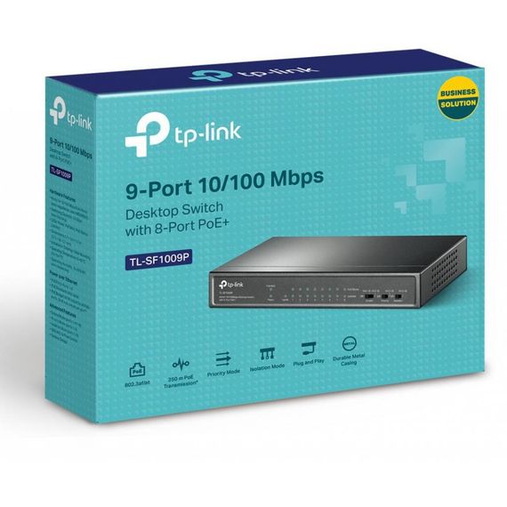 Комутатор мережевий TP-Link TL-SF1009P | Зображення 3