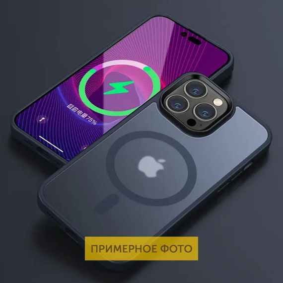 TPU+PC чохол Metal Buttons with MagSafe Colorful для Apple iPhone 16 Pro (6.3") | Зображення 1