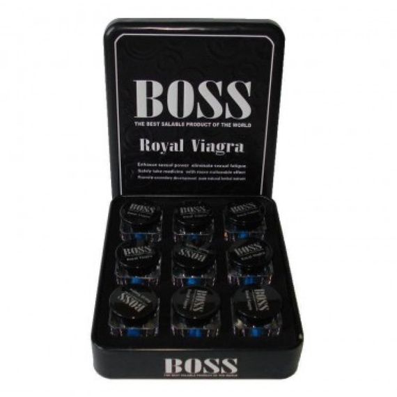 Таблетки для потенції Boss Royal Viagra за (ціна за баночку, 3 капсули)