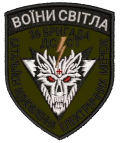 Шеврон 36 бригада ДССТ Воіни Світла