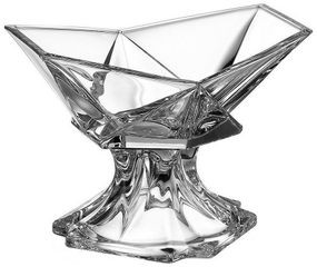 Фруктовница конфетница на ножке стеклянная Bohemia Origami 22.5 см чаша для фруктов 6KF87/99V36/225