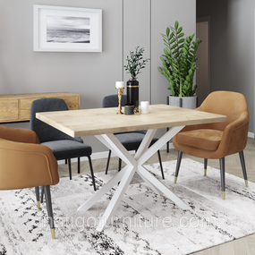 Каркас для столу з металу 850×450mm, H=730mm Білий