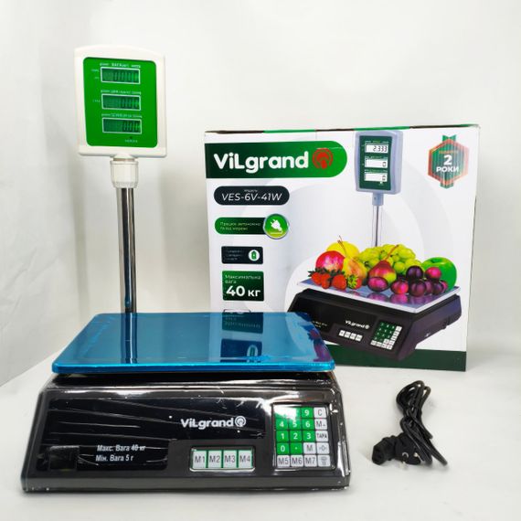 Весы электронные 50 кг торговые для магазина ViLgrand, Торговое оборудование весы для магазинов ZK-42 | Зображення 4