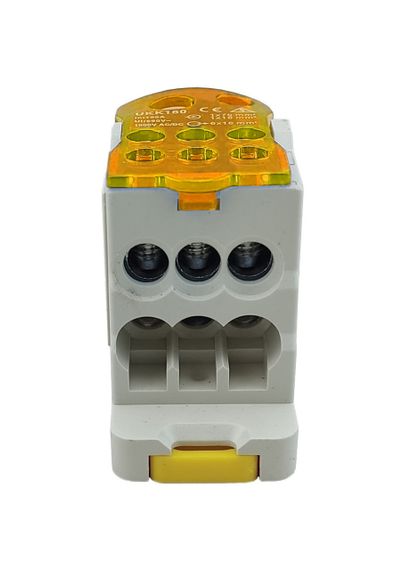 Розподільчий блок на DIN-рейку РБД160A жовтий Ny95504702 | Зображення 1