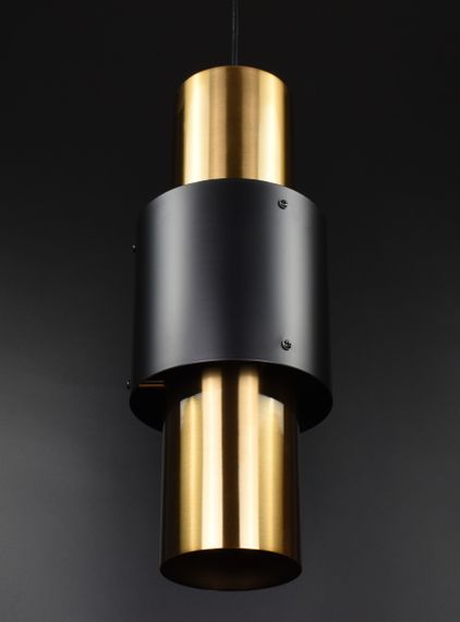 Люстра підвісна на 1 лампочку 27088 Латунь 45-200х15х15 см. | Зображення 2