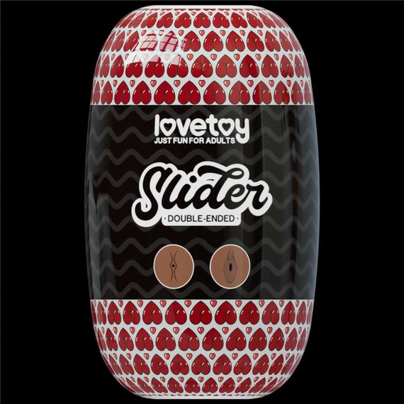 Мастурбатор - Slider Double-Ended Masturbator Ass and Vagina Brown | Зображення 1