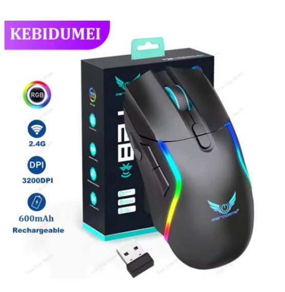 Бездротова комп'ютерна мишка ігрова Zerodate T28 Black