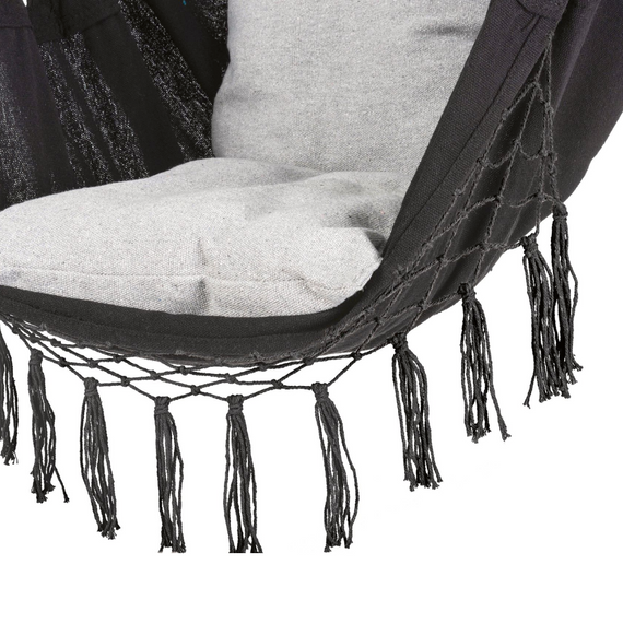 Бразильське крісло - гамак Outtec Boho XXL чорний | Зображення 3