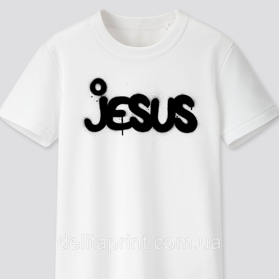 Футболка з християнським принтом Ісус, Jesus FH-1