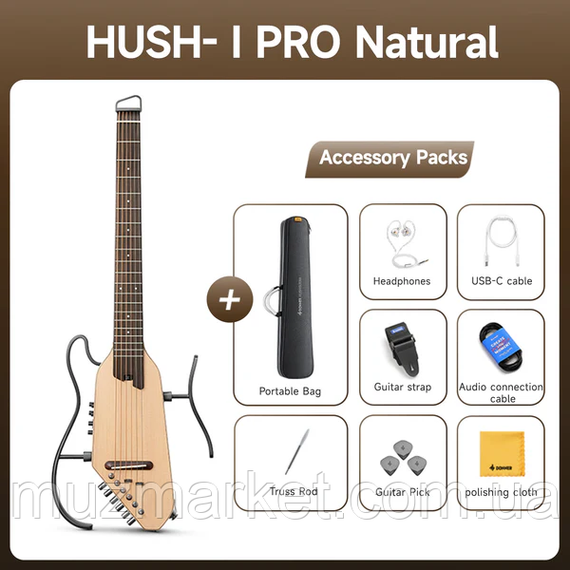 Silent гітара Donner HUSH-I PRO Natural | Зображення 8