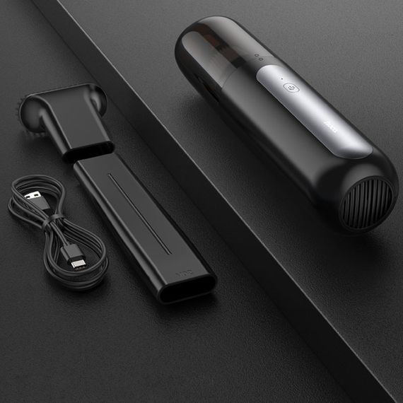 Портативный пылесос Hoco ZP1 Cool portable car vacuum cleaner Black gray | Зображення 7