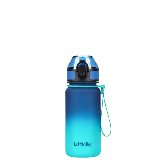 Дитяча пляшка для води LittleBig UZSPACE 3020(Blue-Green) 350 мл, синьо-зелена | Зображення 3