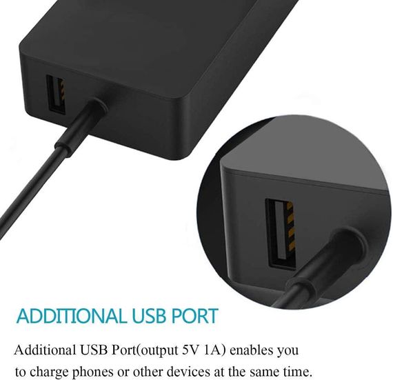 Блок живлення 12V 3.6A 48W для Microsoft Surface Pro 1 2, RT, Windows 8, зарядний адаптер 1601, 1536, швидка зарядка | Зображення 2