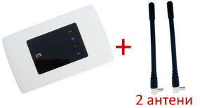 Роутер модем 4G ZTE MF 920 U LTE WIFI вайфай 150 Мбіт сім карта два виходи під антену + 2 антени по 5 дб