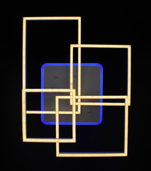 Люстра світлодіодна стельова LED світильник для квартири на стелю лед з пультом 26100 Білий 17х56х71 см. | Зображення 8