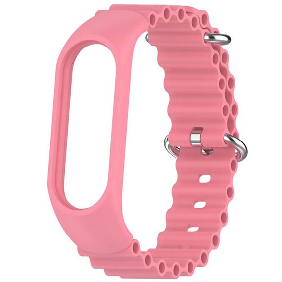 Ремешок Ocean Band для Xiaomi Mi Band 7/6/5/4/3 Рожевий / Pink | Зображення 1