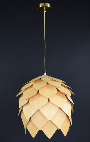 Люстра підвісна на 1 лампочку 27757 Латунь 45-180х40х40 см.