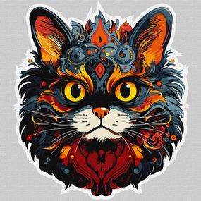 Картина по номерам "Завораживающий взгляд" KHO6564 30х30 см