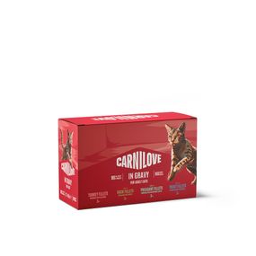 Корм вологий Carnilove Gravy Multipack д/котів в соусі в асортименті 12x85 г