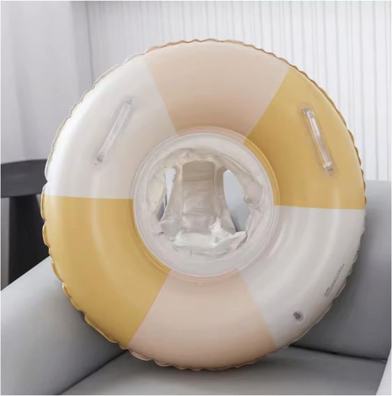 Надувне коло з трусиками Жовто Сіра полоса