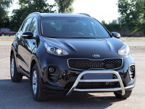 Кенгурятник WT023 (нерж) для Kia Sportage 2015-2021 гг