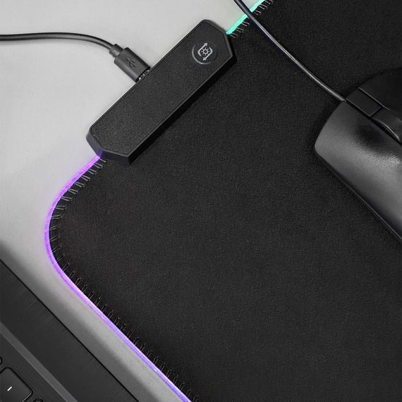 Коврик для мыши RGB-01 300x250 с подсветкой, кворик для мышки с подсветкой, игровой коврик для мышки | Зображення 3