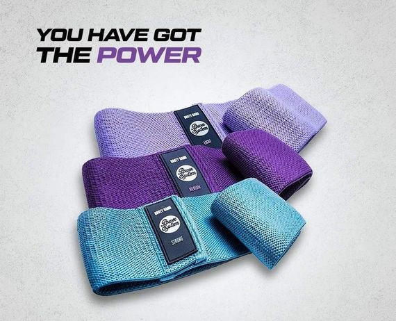 Набір тканевих гумок для фітнесу та спорту Power System PS-4097 Booty Band Set 3шт. | Зображення 8