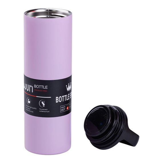 Термос металлический 500 мл Bottle Sport с вакуумной изоляцией фиолетовый HPGM5009V | Зображення 1