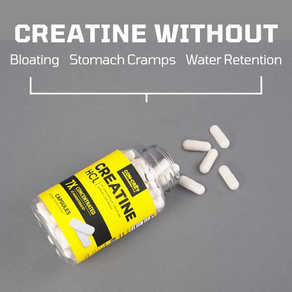 Креатин гідрохлорид Con-Cret Creatine HCl, 750 mg, 72 Capsules | Зображення 2