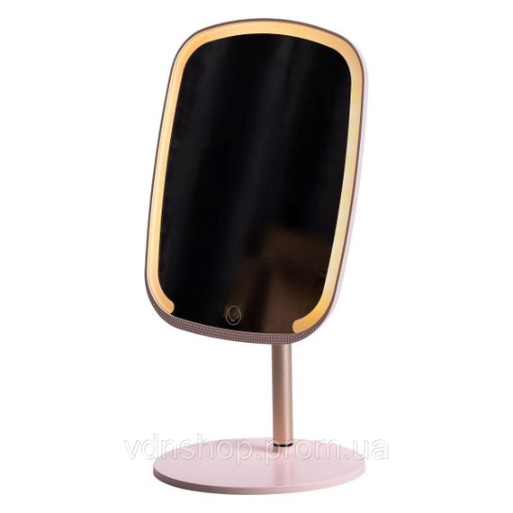 Настільне дзеркало з підсвічуванням 23х18 см для макіяжу на ніжці Рожеве HP-10-6AP | Зображення 3