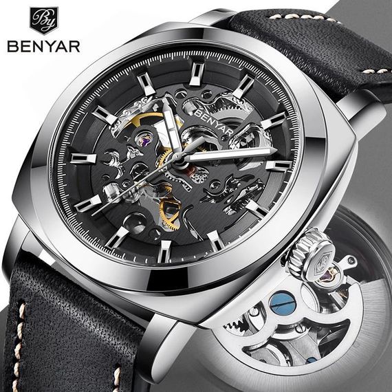 Чоловічий годинник Benyar BY-5121 Silver | Зображення 2