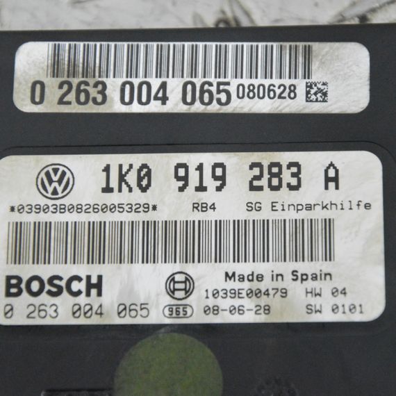 Блок керування парктроніками Volkswagen Golf V 2003-2009 Модуль парктроніків Фольксваген Гольф 5 1K0919283A | Зображення 1