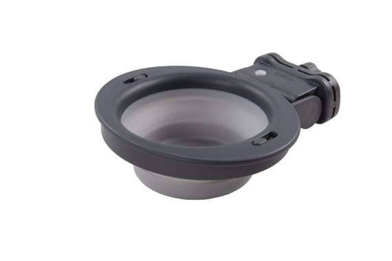 Миска складана з кріпленням на клітину Dexas Collapsible Kennel Bowl, 0.24 л, сіра | Зображення 1