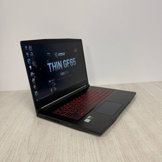 Ігровий ноутбук Б-клас MSI GF65 Thin 9SEXR / 15.6" (1920x1080) IPS / Intel Core i7-9750H (6 (12) ядра по 2.6 - 4.5 GHz) / 8 GB DDR4 / 512 GB SSD M.2 / nVidia GeForce RTX 2060, 6 GB GDDR6, 192-bit / WebCam б/в | Зображення 3