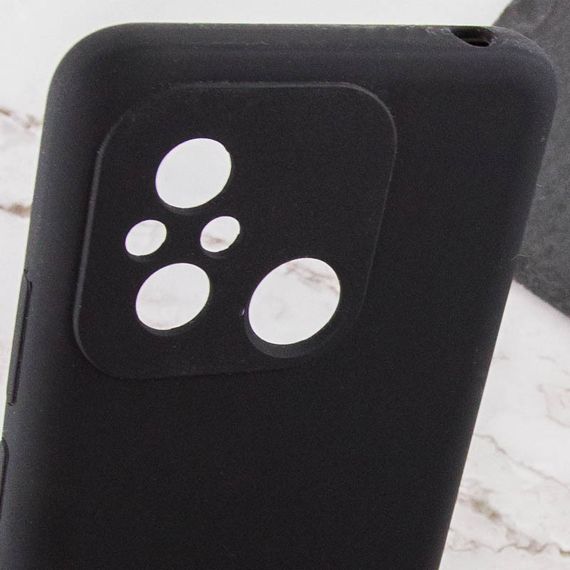 Чехол Silicone Cover Lakshmi Full Camera (AAA) для Xiaomi Redmi 12C Черный / Black | Зображення 5