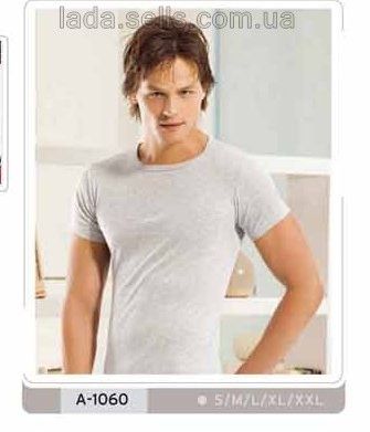 Футболка чоловіча з круглим вирізом горловини. 1060 OZTAS світло-сірий | Зображення 2