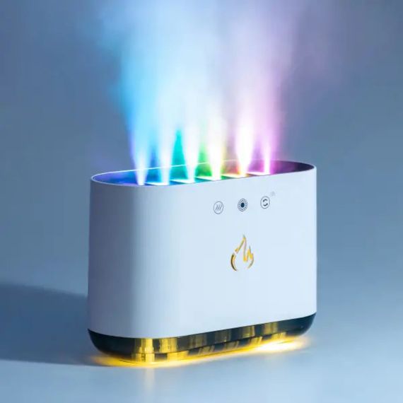 Зволожувач повітря з RGB-підсвічуванням і синхронізацією з музикою 900 мл, білий | Зображення 1