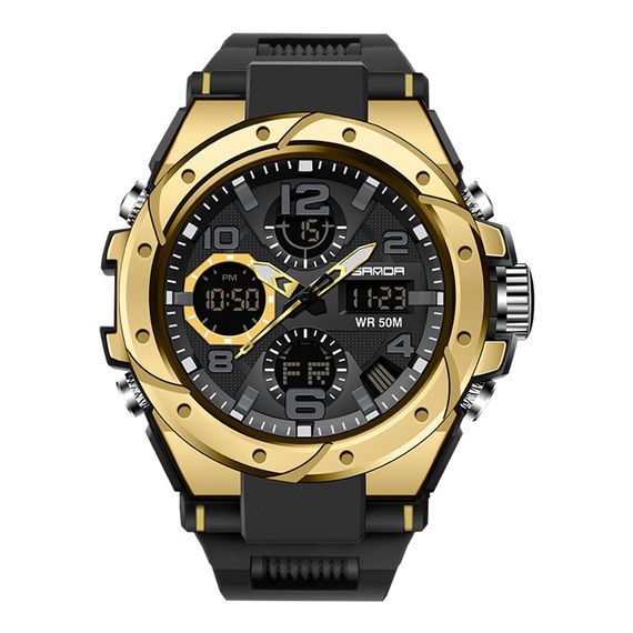 Часы Sanda 6008 Black-Gold