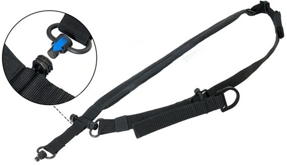 Ремінь Leapers Bolla 2/1-точечный с QD-антабками Двоточковий ремінь збройовий Двоточковий ремінь Ремінь збройовий двоточковий