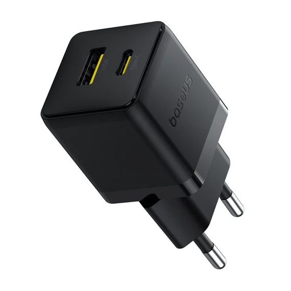 МЗП Baseus Palm Fast Charger PD20W+QC3.0 (1USB-A/1C) + кабель Type-C to Type-C (P10111608) Cluster Black | Зображення 4