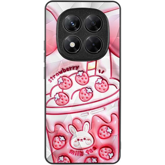 TPU+PC чохол Prisma Fluffie для Xiaomi Redmi Note 14 Pro 5G Strawberry | Зображення 1